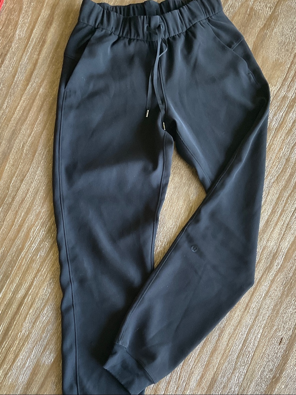 lululemon athletica Black Track Joggers with Drawstring